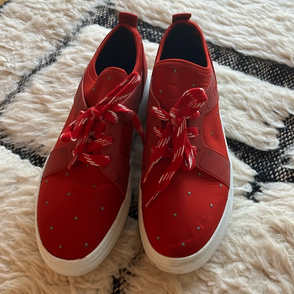 Red Polka Dot Circus Sneakers